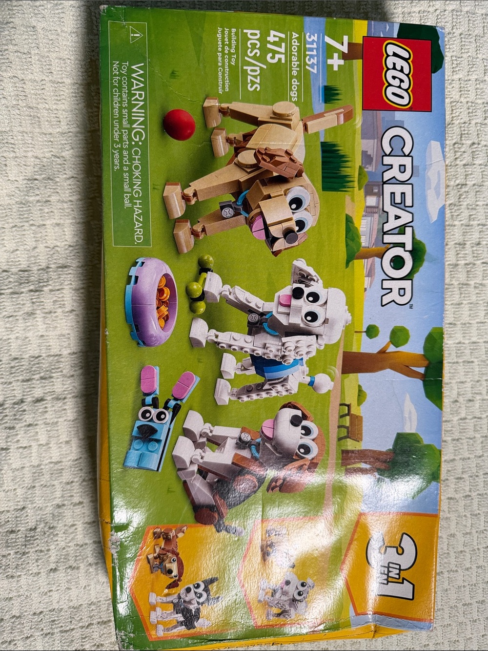 LEGO Creator Beige, White & Blue Playful Dogs Building Set